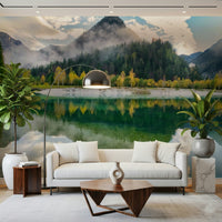 An artistic nature inspired mural for home decor.