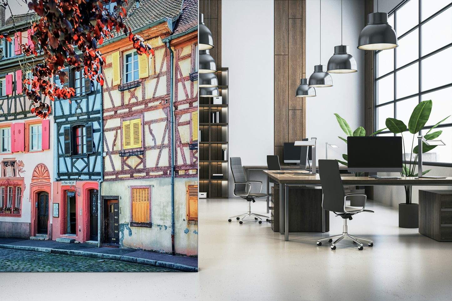 Vintage Alsace Wall Mural