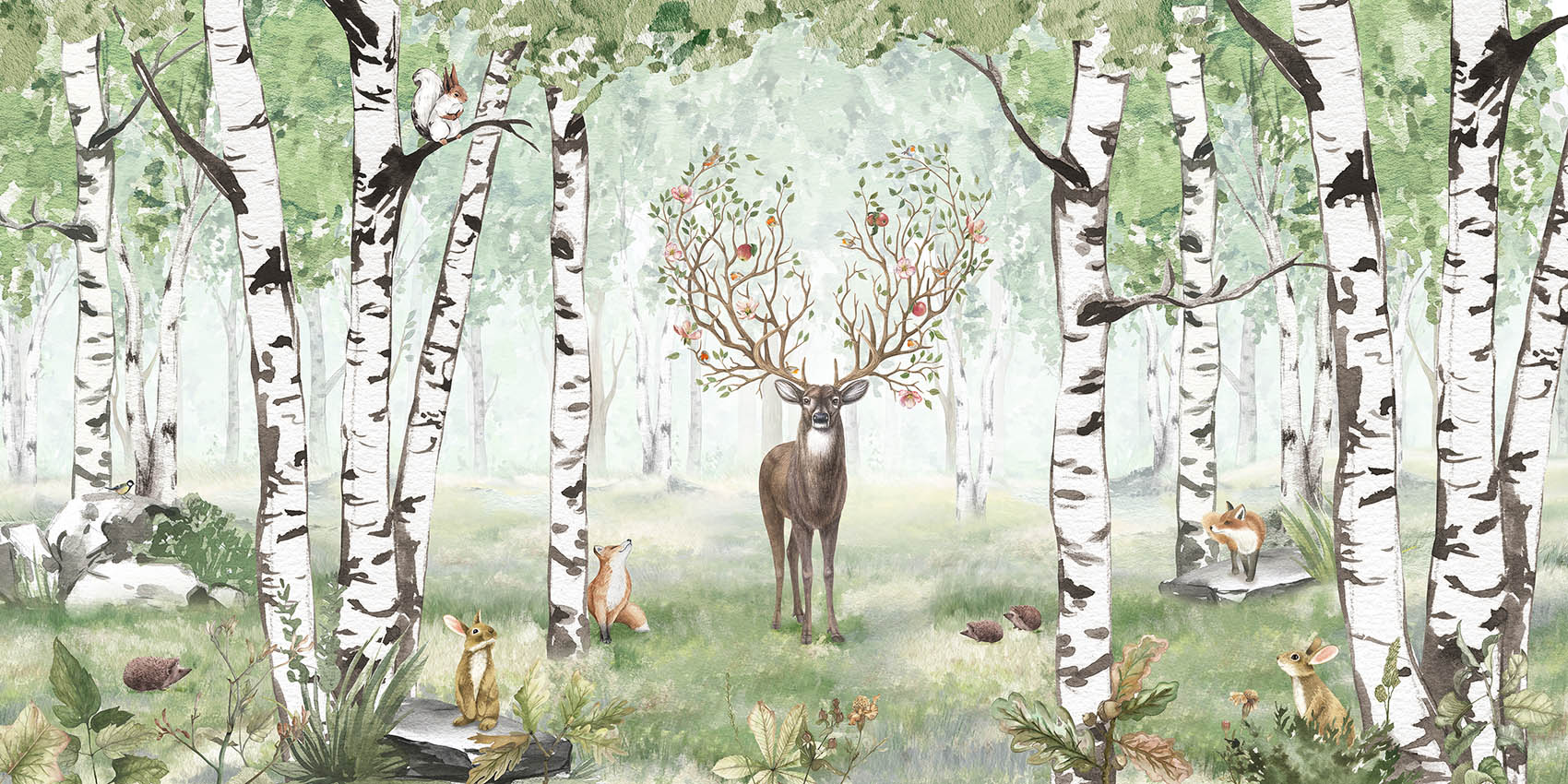 Amazing Antlers Summer Wallpaper For Wall