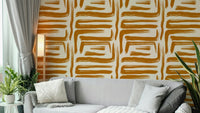 Brushstroke pattern amber wallpaper  GD649, GD650