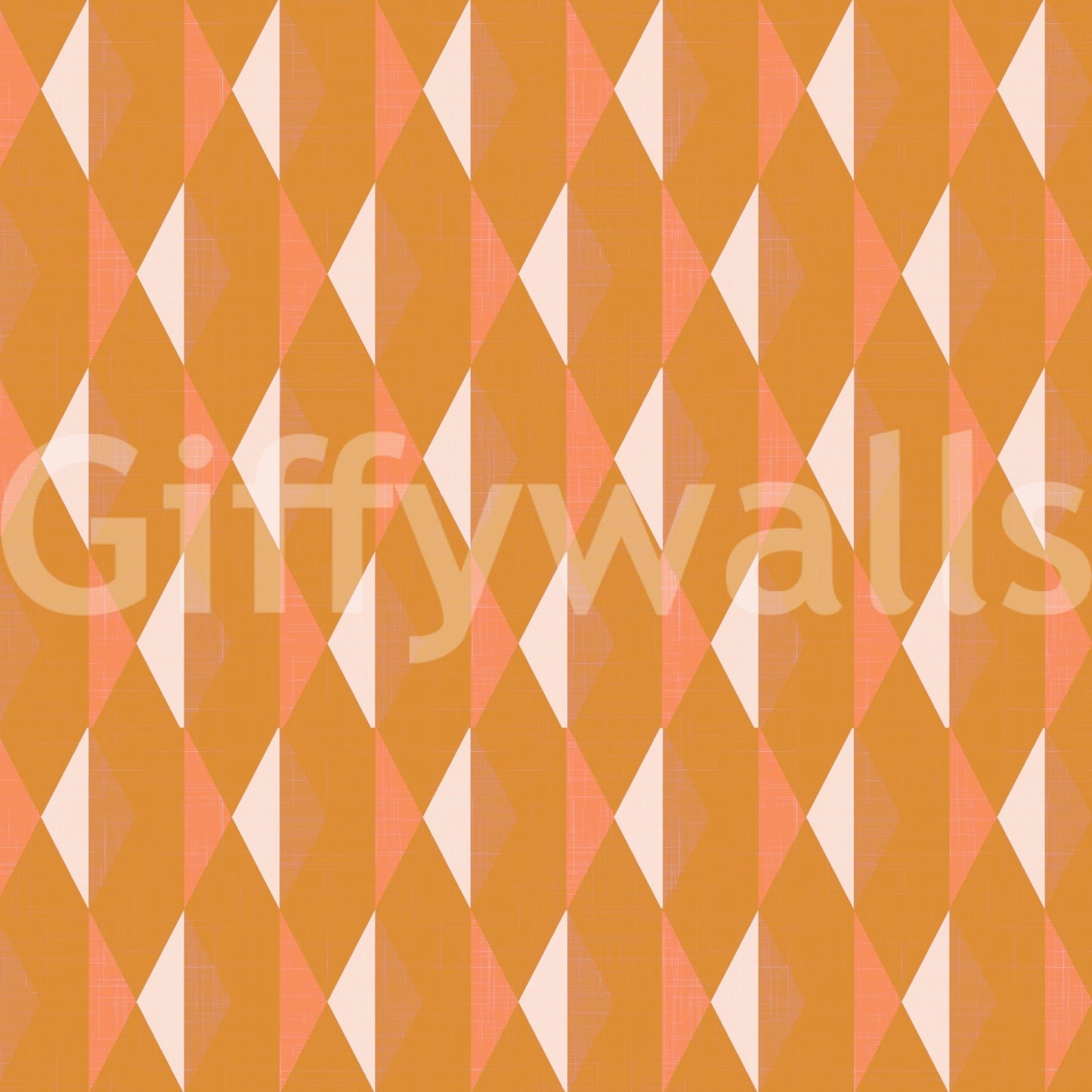 Harmonious Amber Echoes wall mural: Symmetric shapes bring sophistication.