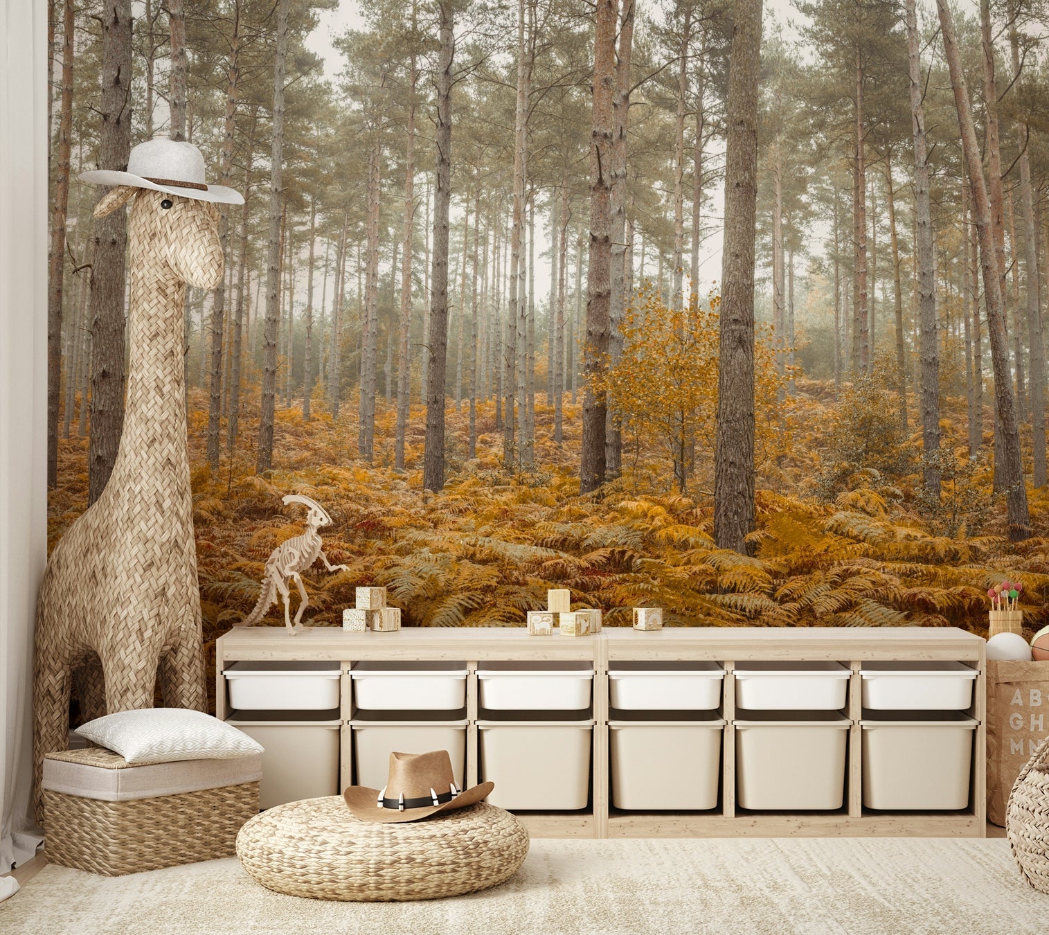 The colors are a mix of soft ambers, golds, and deep browns.

