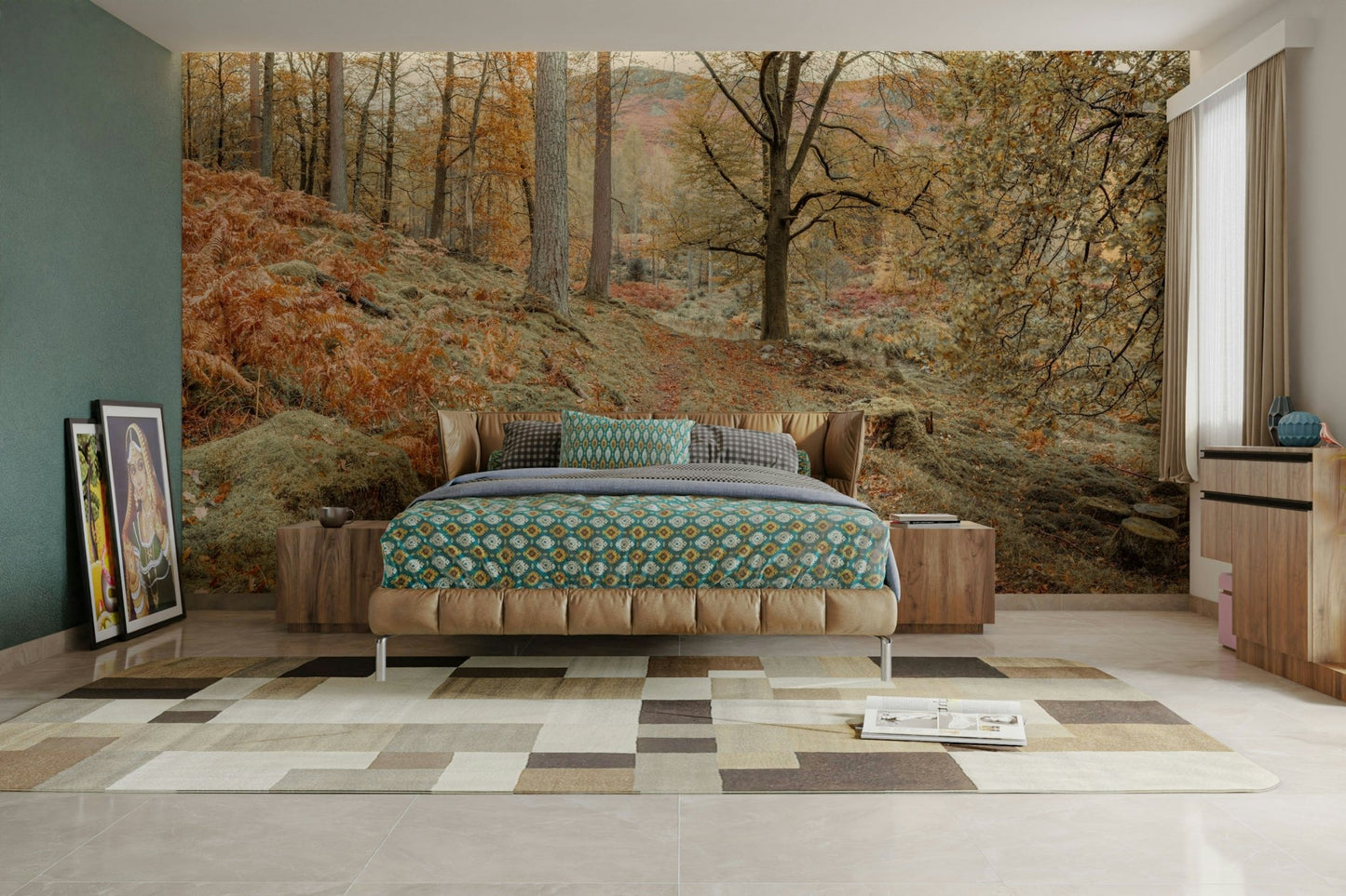 The light suggests a sunny autumn day.

