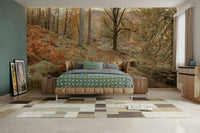 The light suggests a sunny autumn day.

