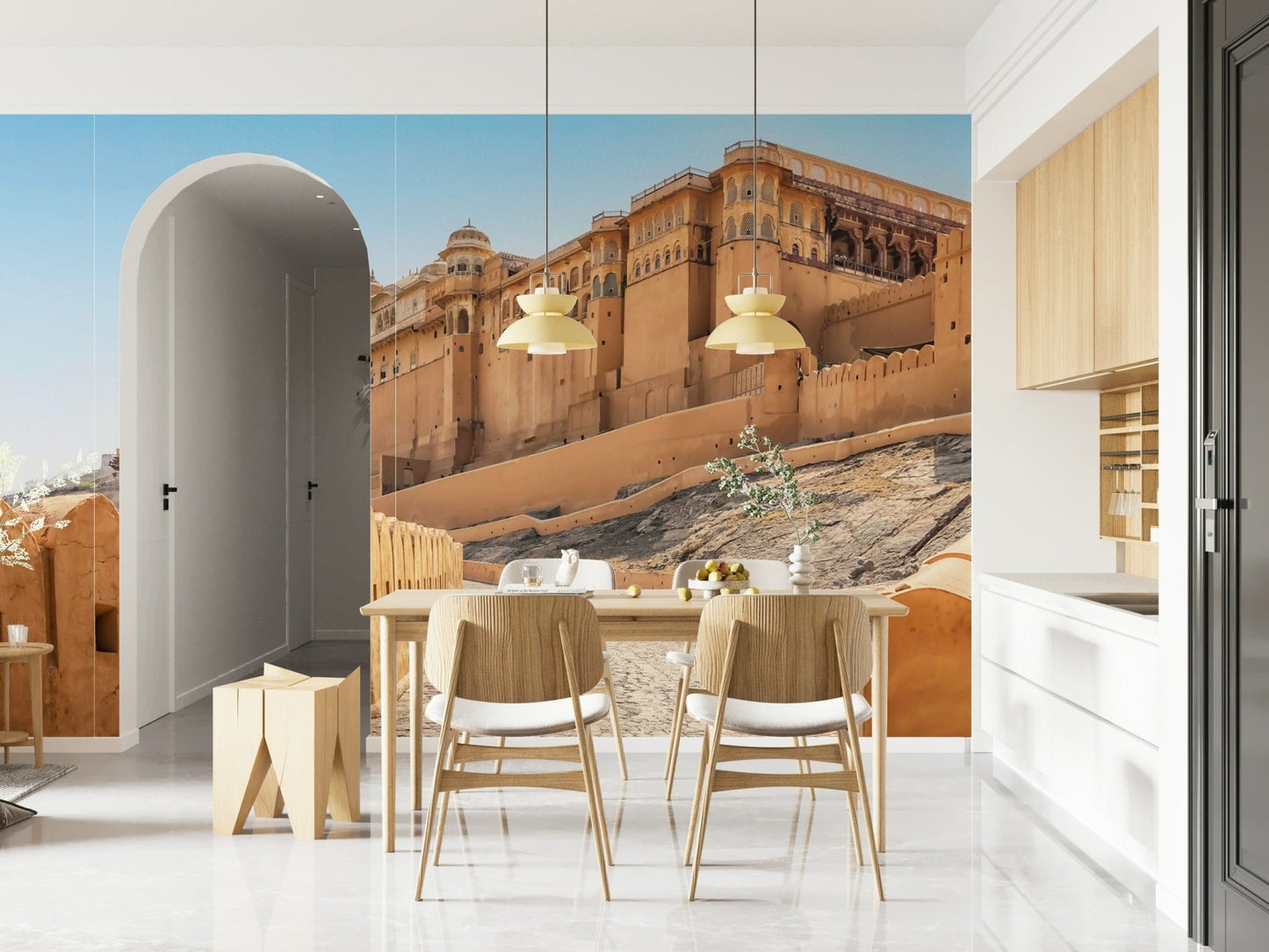 Amber Fort Grandeur Wall Mural