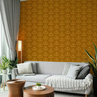 Stylized floral pattern in warm amber tone
 GD251
