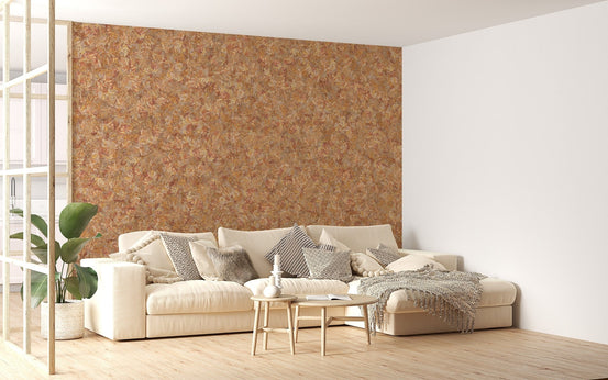 Brown autumn leaves mural wallpaper DTLE02
