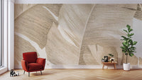 Amber Leaves Wallpaper Mural - Giffywalls