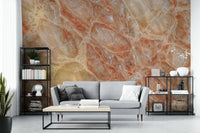 Rich amber hue stone design
