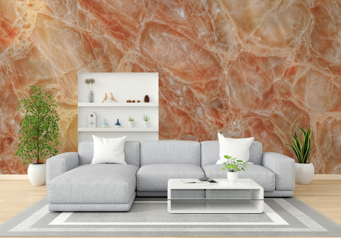Picture of Amber Stone Texture Wall Mural
