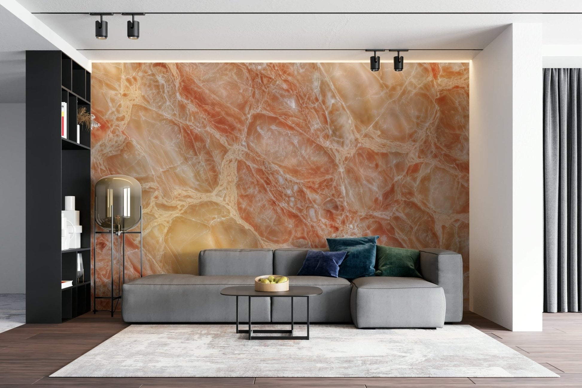 Natural rock pattern mural
