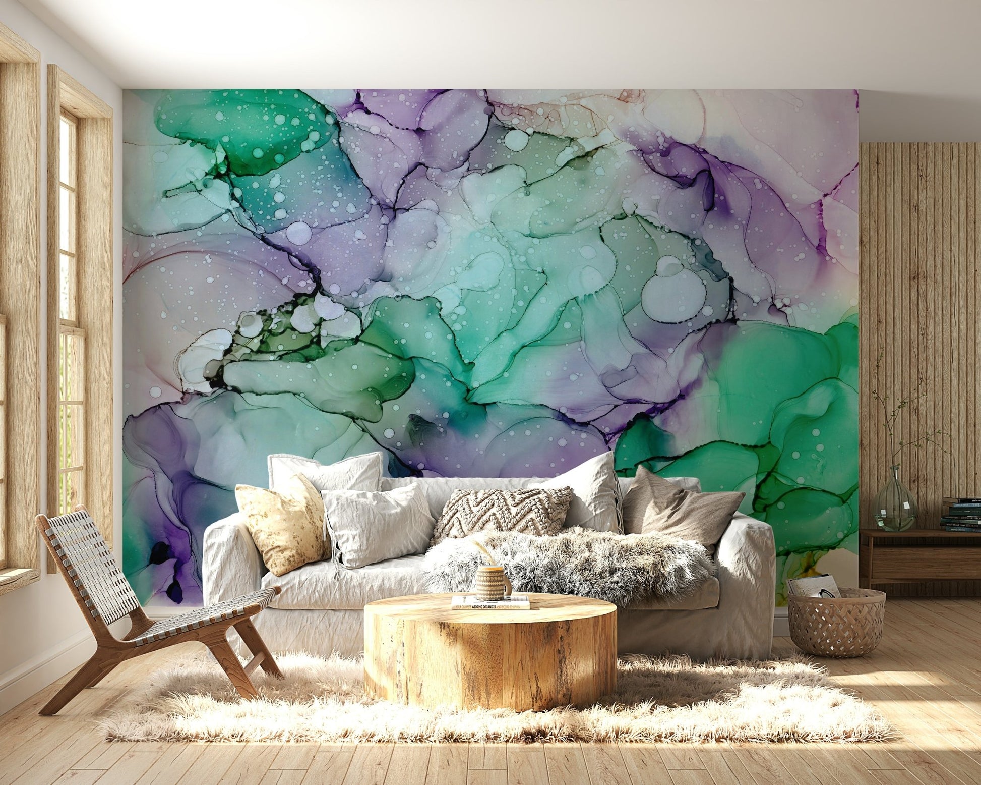 Abstract amethyst design offering depth and elegance

