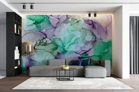 Amethyst Flow mural bringing artistic beauty into your home

