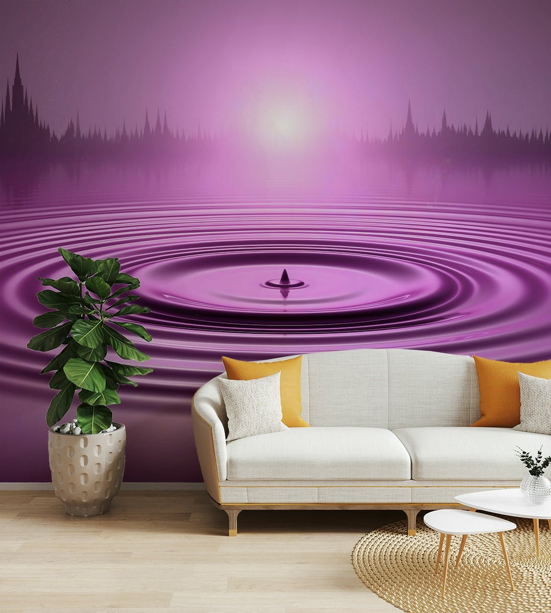 purple abstract design for walls

