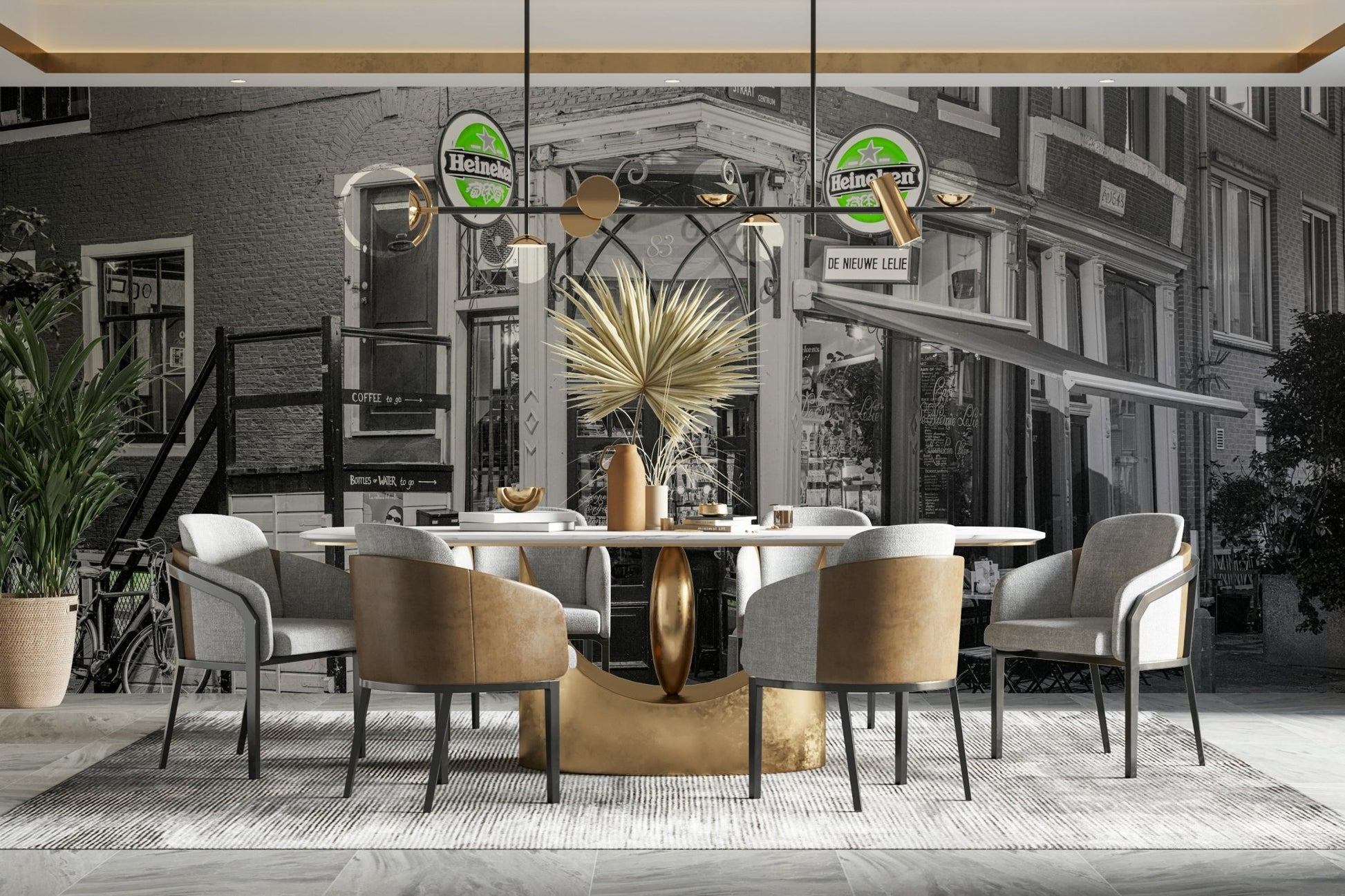 Amsterdam Cafe Wall Mural