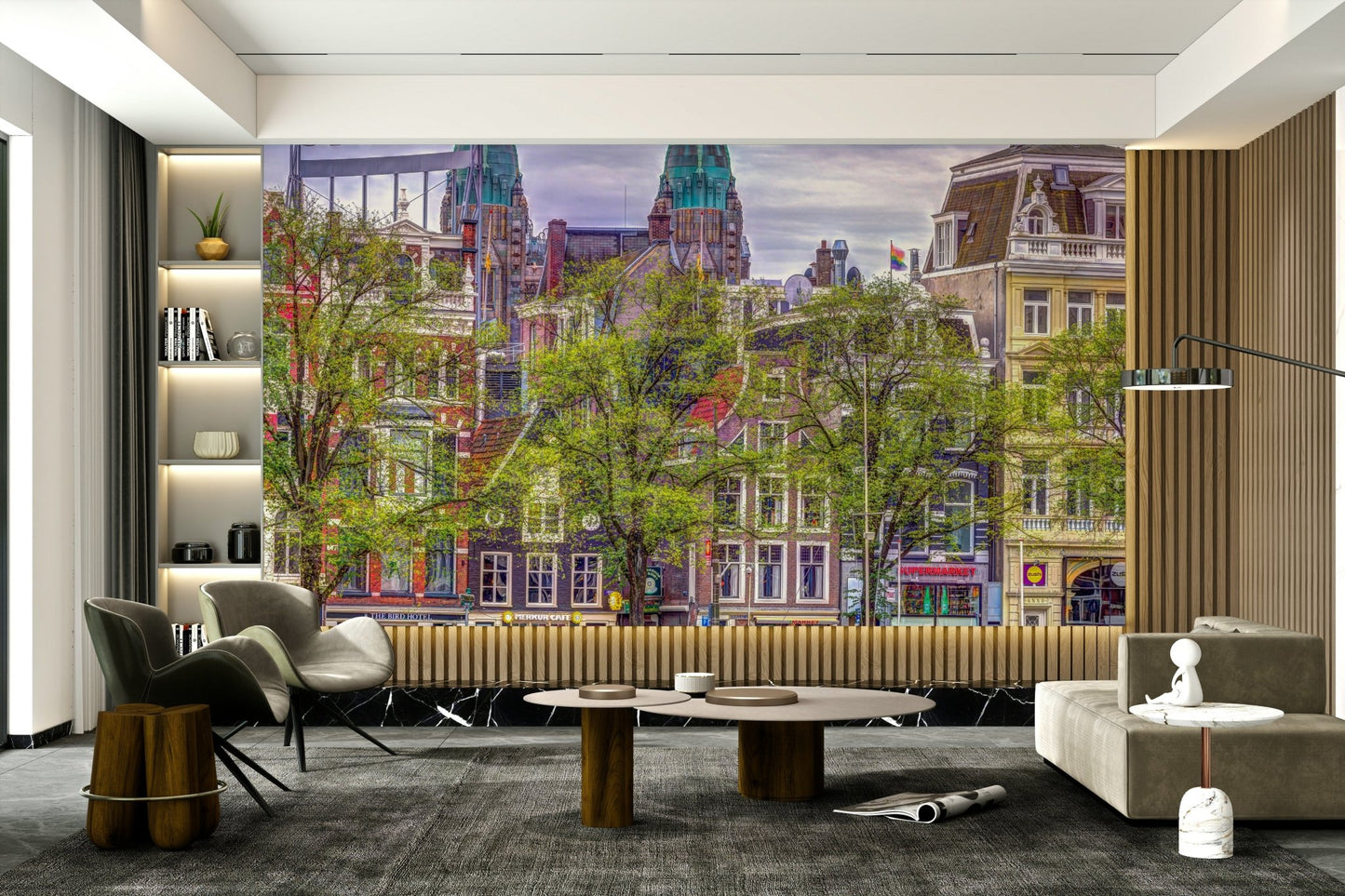 Boats are visible docked along the sides.

