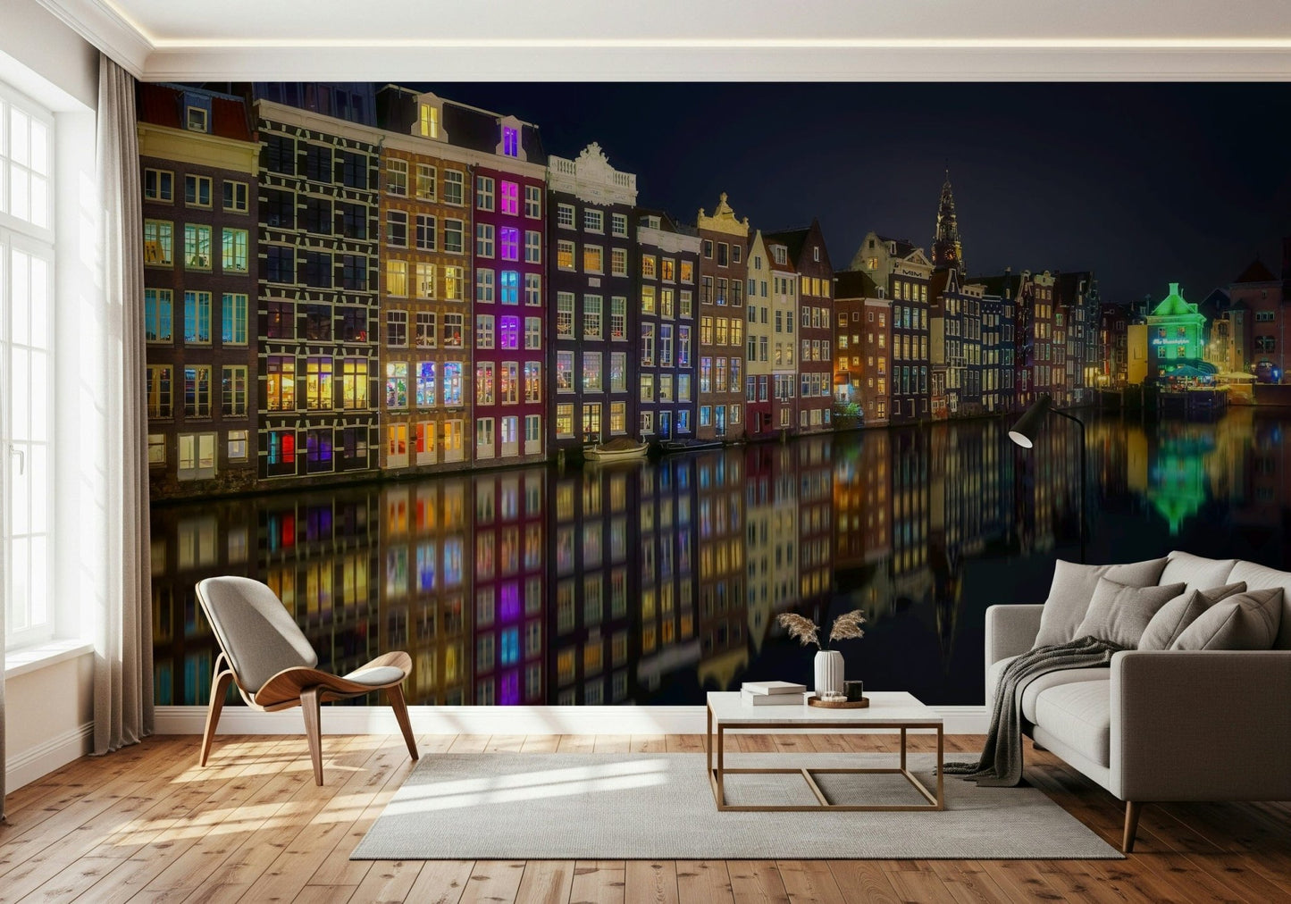 A beautiful modern art wall mural of delicate lines., GD5894