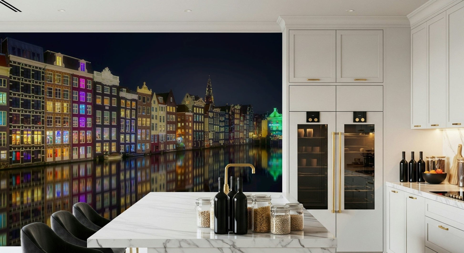 A contemplative gentle design wallpaper mural for a feature wall., GD5894