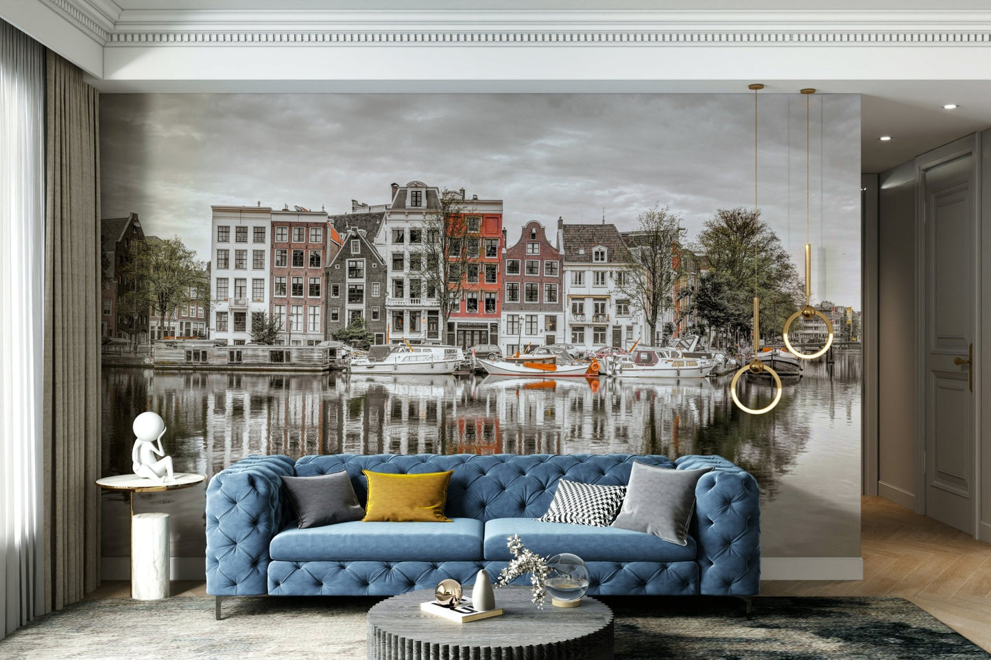 Ideal for a living room, study, or hallway.

