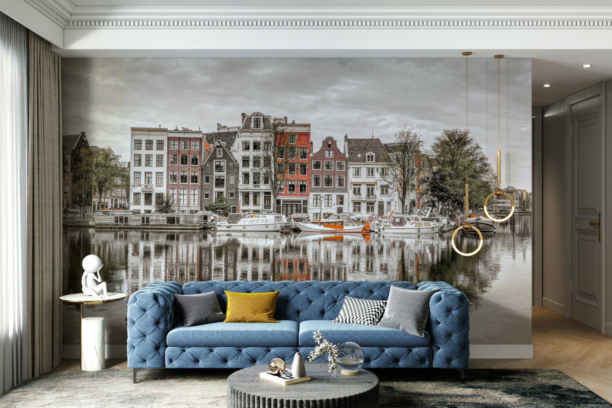 Ideal for a living room, study, or hallway.

