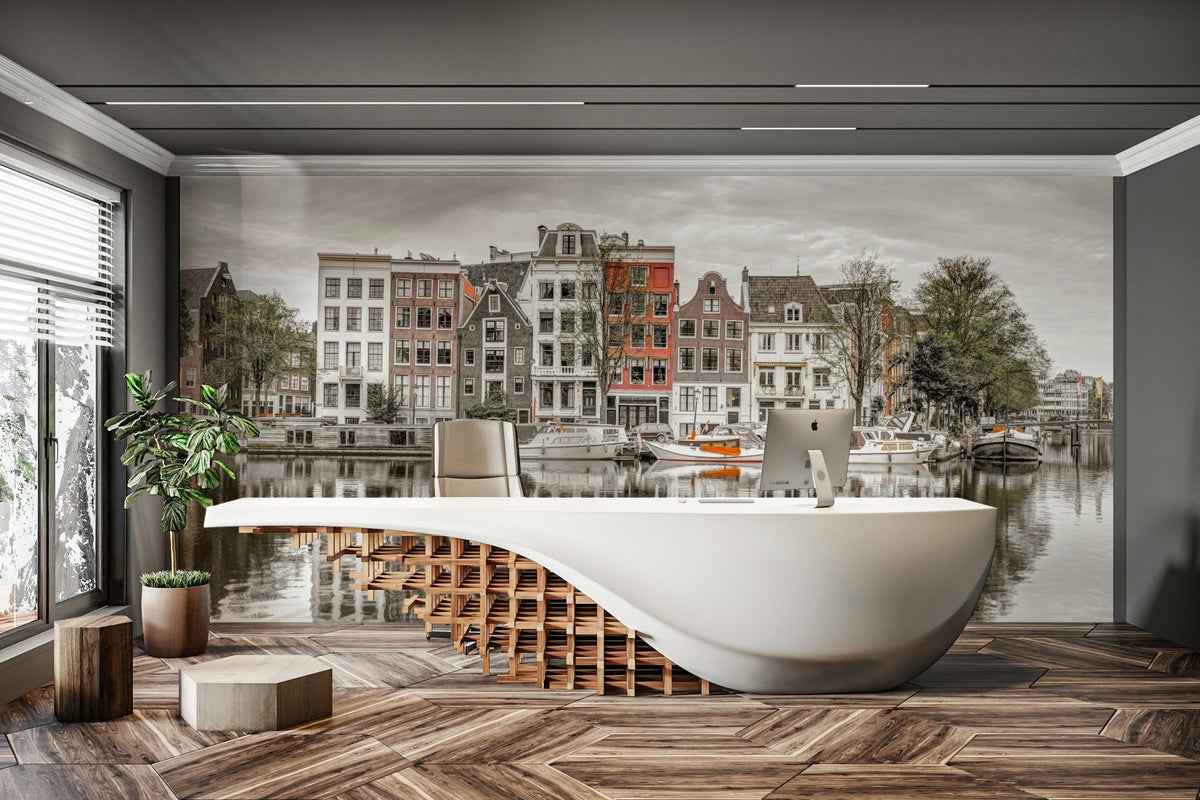 Colorful Amsterdam canal houses. GD3000

