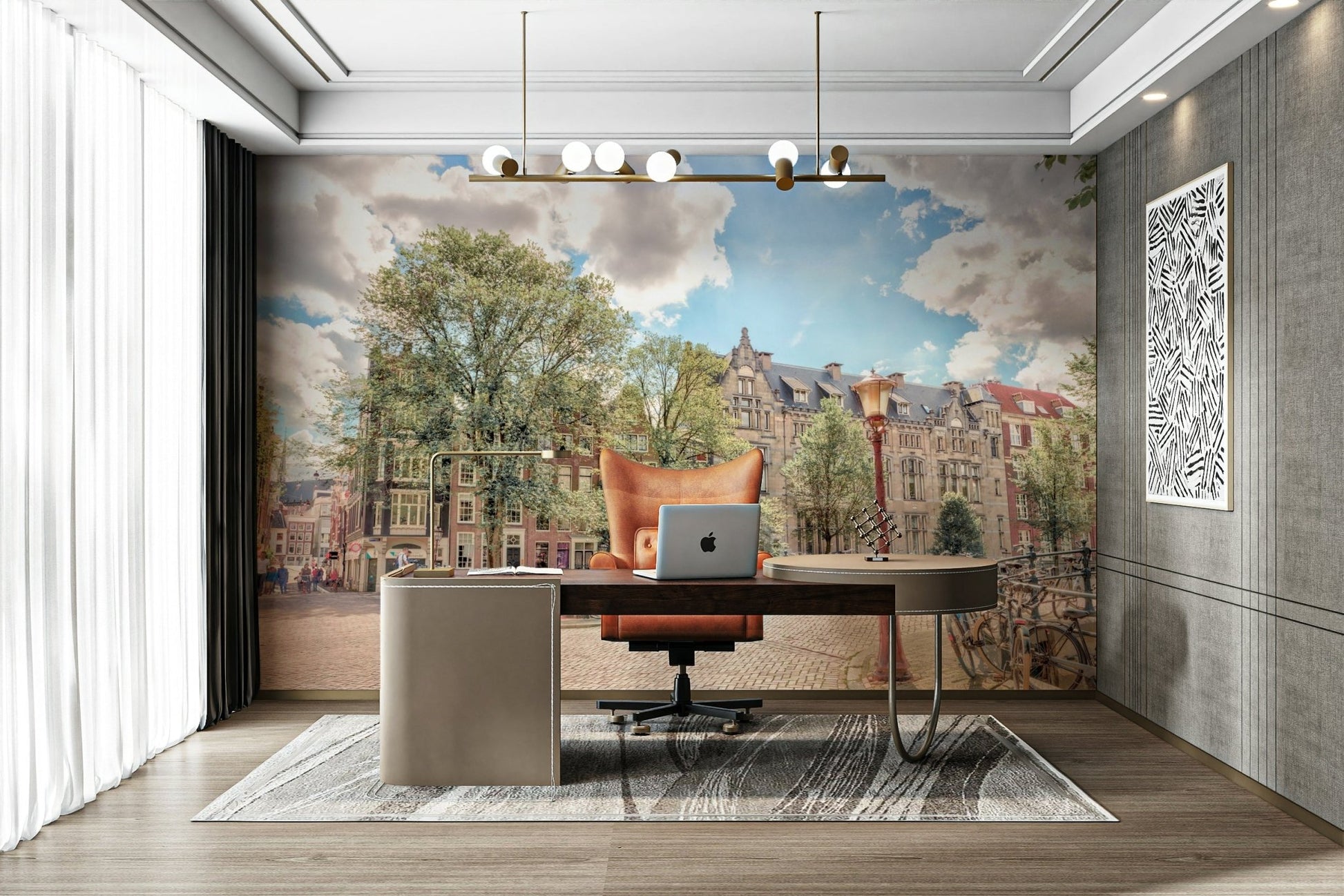 The design gives a feeling of quiet, natural beauty.

