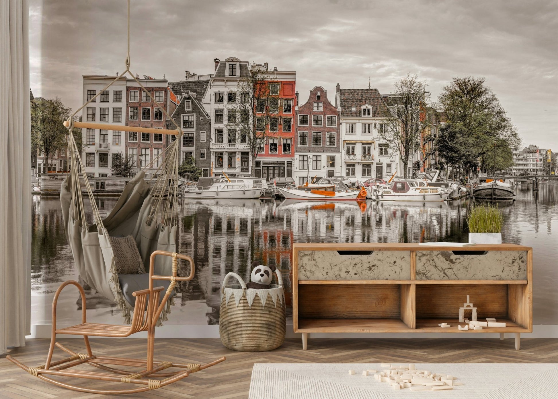 Detailed architecture of the buildings.

