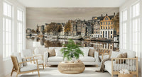 Amsterdam's Mirror wall mural for a sophisticated and inviting wall design., GD2450