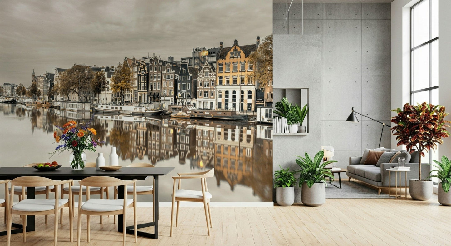 High resolution wall mural of a famous European waterway and landmarks., GD2452