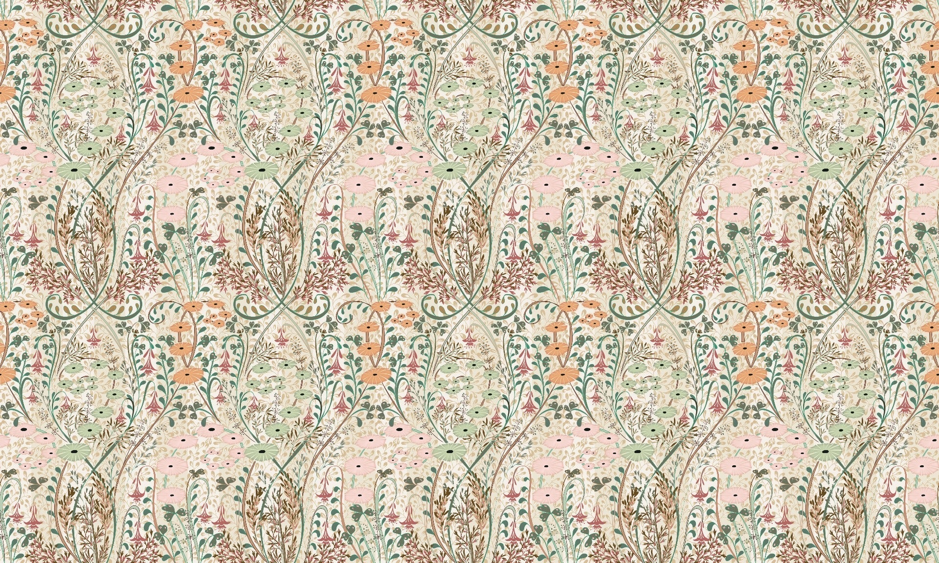 Enchanted Garden Aromatic Wallpaper