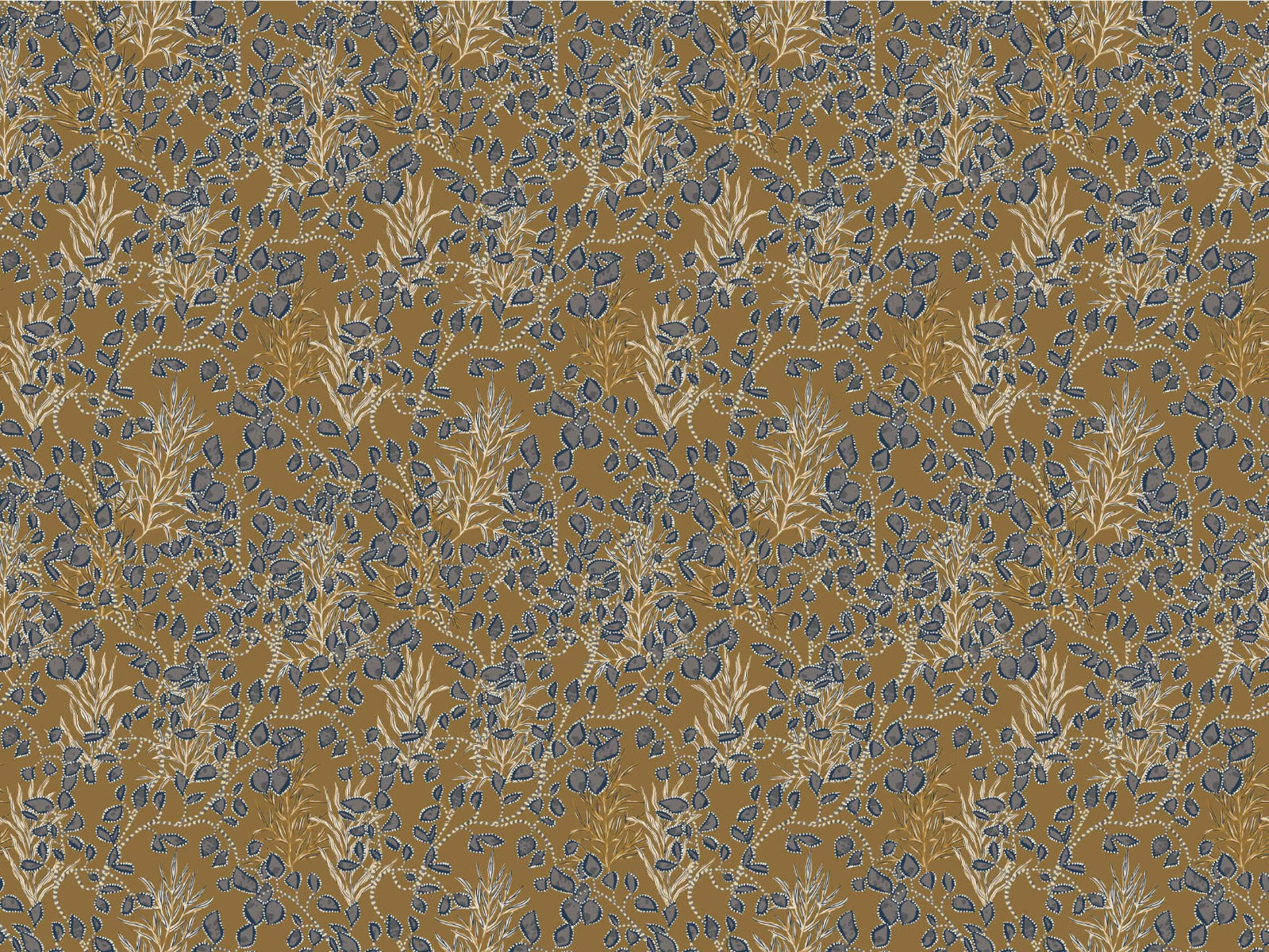 Bohemian Amber Jewel Wallpaper