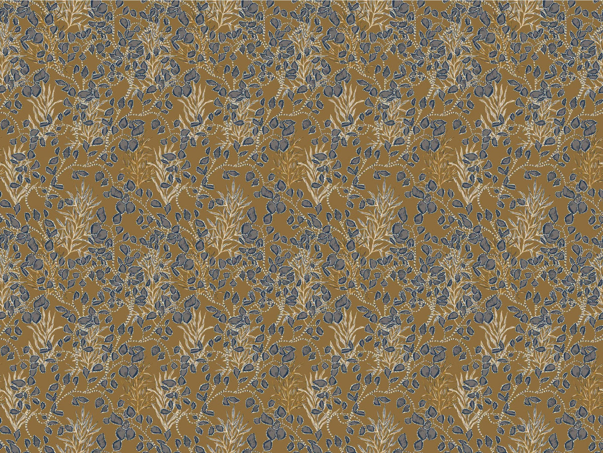 Bohemian Amber Jewel Wallpaper in your room — zoomed