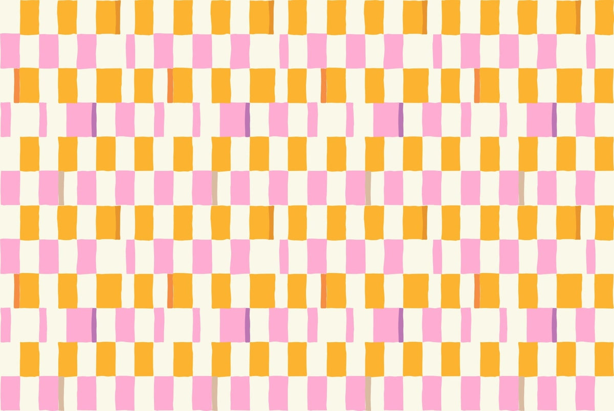 Colorful Checkered Wallpaper in your room — zoomed