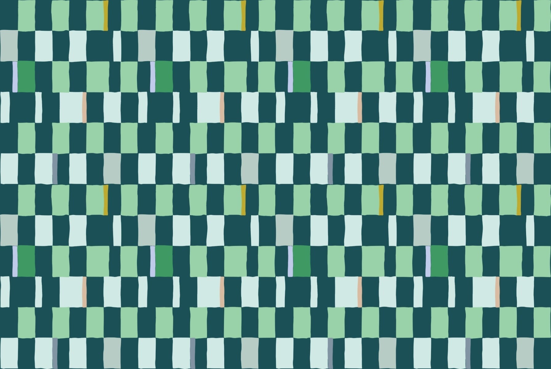 Chic Summer Checkered Wallpaper