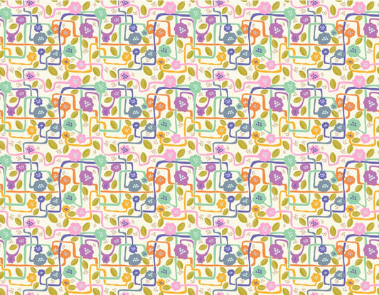 Floral Trails Light Wallpaper