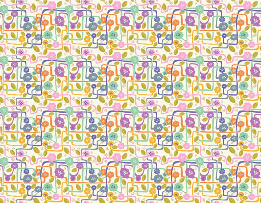 Floral Trails Light Wallpaper