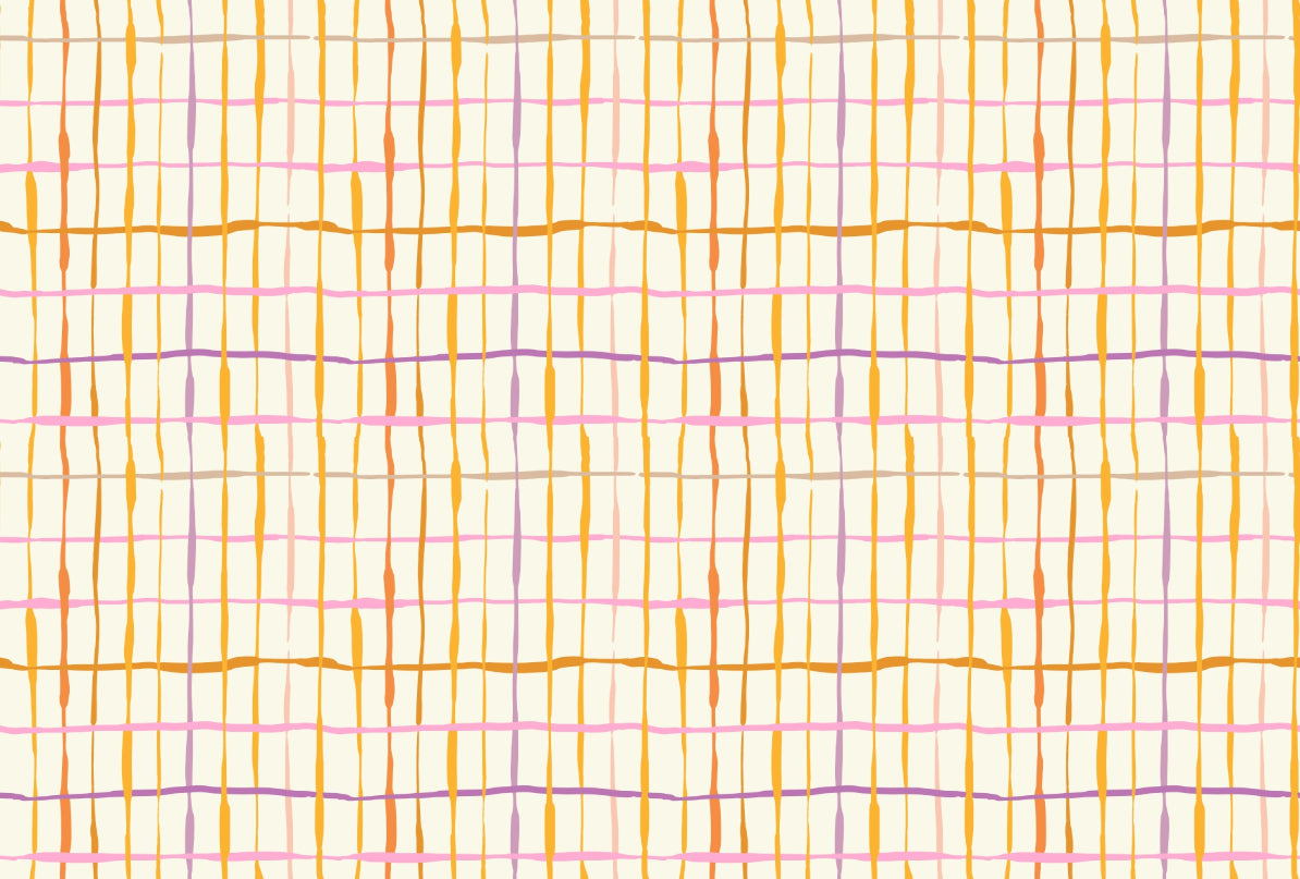 Stylish Vibrant Retro Lines Stripe Wallpaper