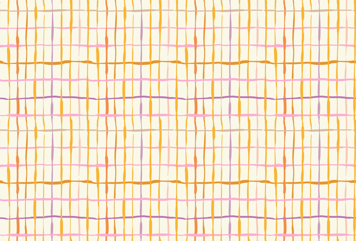 Stylish Vibrant Retro Lines Stripe Wallpaper