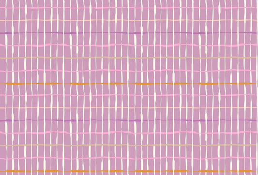 Purple Retro Handdrawn Lines Wallpaper