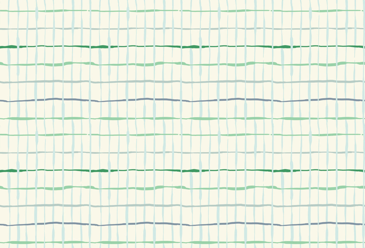 Light Green Handdrawn Lines Wallpaper
