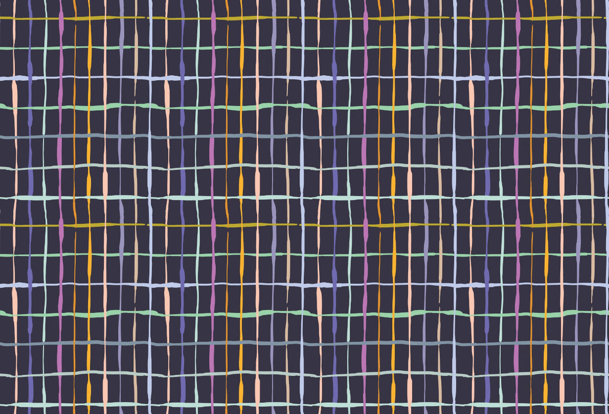 Colourful Bold Handdrawn Lines Wallpaper
