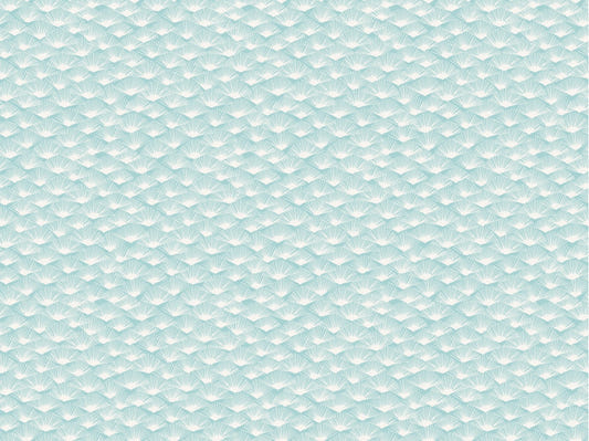 Abstract Aqua Fronds Wallpaper