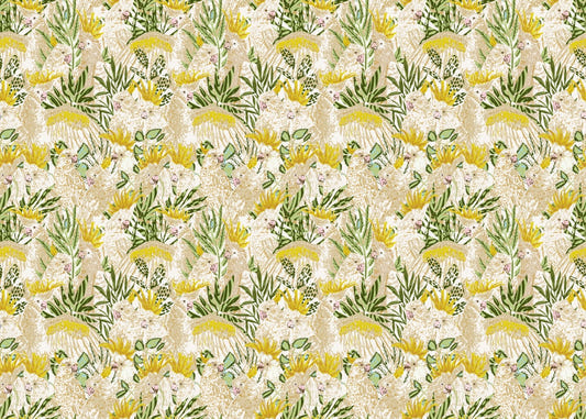 Tropical Lounge Cockatoo Wallpaper