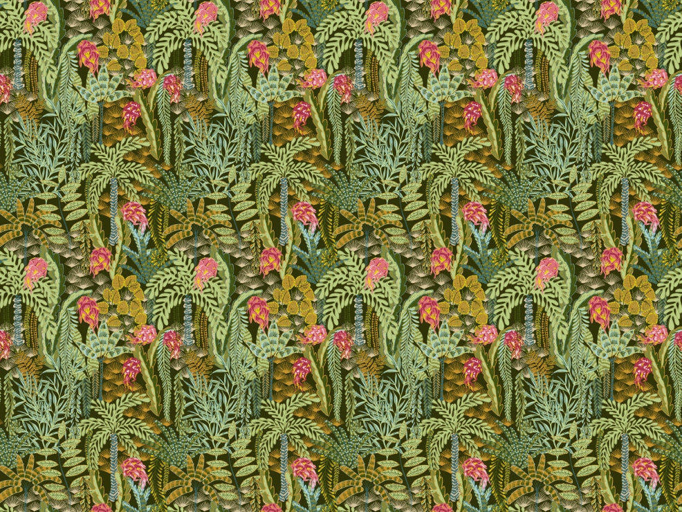 Emerald Jungle Melody Wallpaper