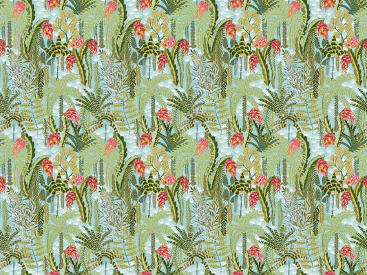 Dragon Fruit Mint Botanical Wallpaper