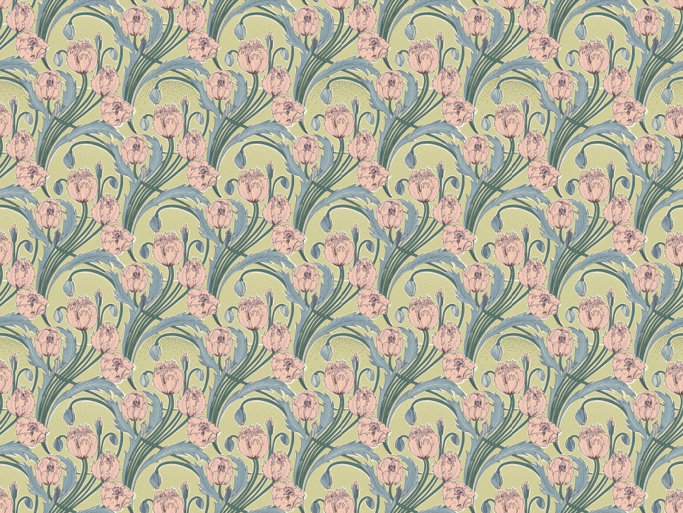 Spring Elegance Floral Wallpaper