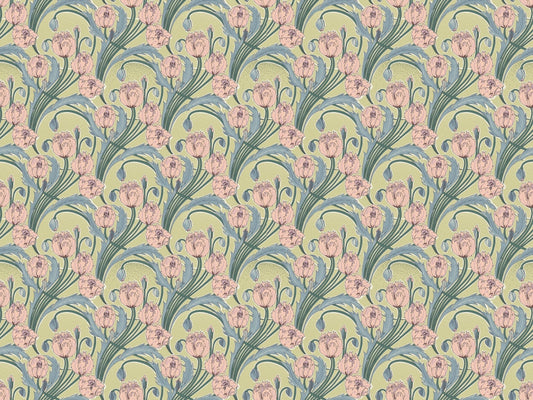 Spring Elegance Floral Wallpaper