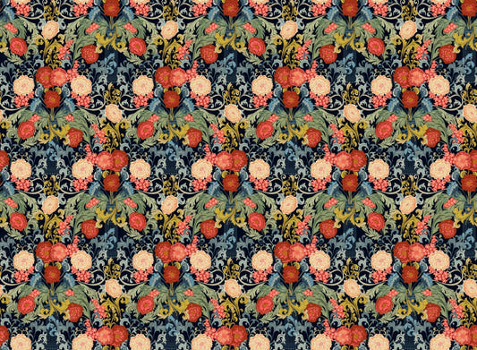 Rose Mosaic Flowers Wallpaper
