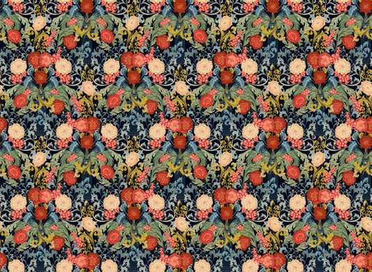 Rose Mosaic Flowers Wallpaper