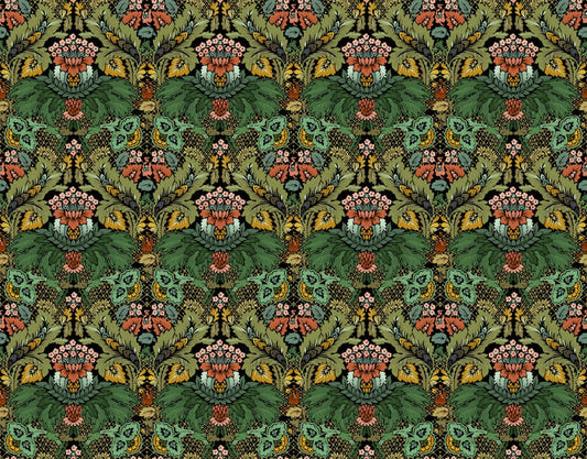 Victorian Flower Botanical Wallpaper